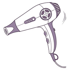 Obraz premium hair dryer isolated on white