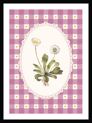 Botanical Garden poster vector illustration wall art print floral art print