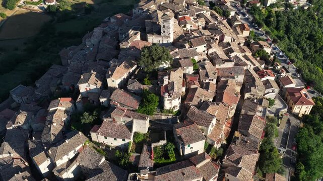Casperia, lazio, Italia, caratteristico borgo medievale nel cuore della Sabina, in provincia di Rieti