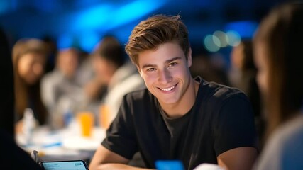 Attendee Engaging with Survey in Breakout Room Setting