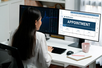 Online applointment booking calendar for brisk regristration on the internet website