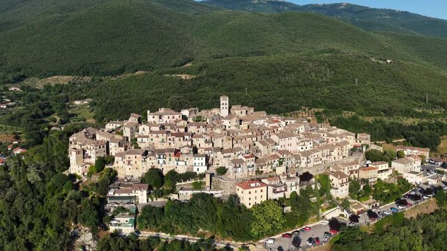 Casperia, lazio, Italia, caratteristico borgo medievale nel cuore della Sabina, in provincia di Rieti