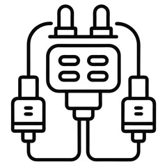 Obraz premium electric plug icon