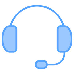 Head Phone Blue Icon