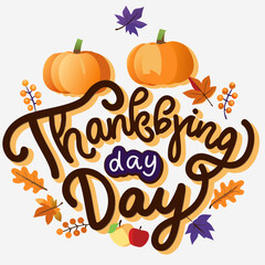 Festive Happy Thanksgiving Vector Graphics