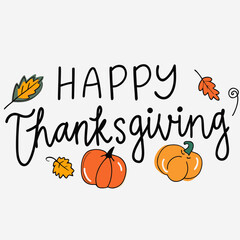 Festive Happy Thanksgiving Vector Graphics