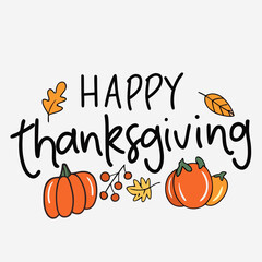Festive Happy Thanksgiving Vector Graphics