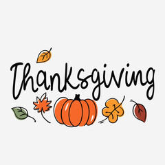 Festive Happy Thanksgiving Vector Graphics