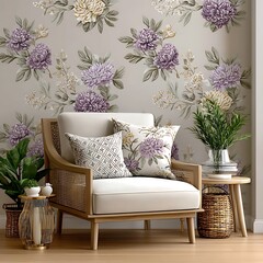 Soft petals and leaves floral design high resolution picture