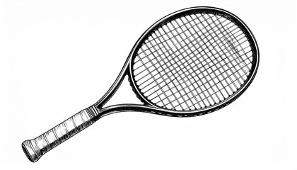 tennis racket and ball