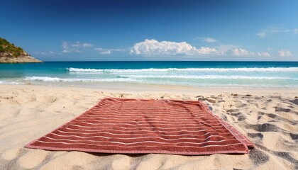 beach towel on the sand