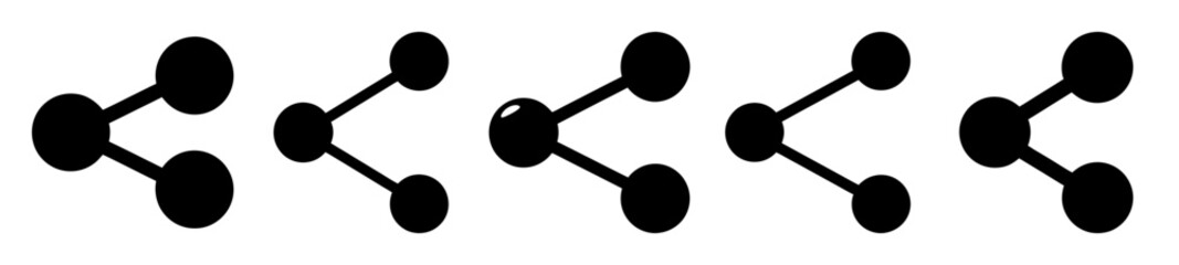 Various Share Icon Implementations Illustrating Different Design and Artistic Approaches