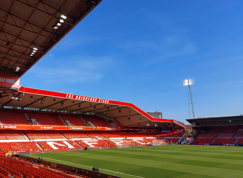 The City Ground is home to Nottingham Forest Football Club in Nottingham, UK