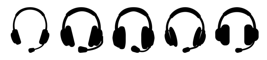 Silhouette Variety of Gaming and Office Headsets with Microphones, a Lineup