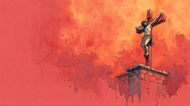 The New Testament Story of the Crucifixion Artistically Rendered