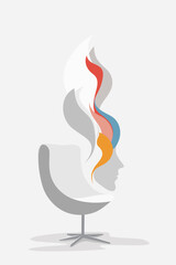 Conversation, Question, Problem, Solution, Personality, Therapy, Psychotherapy, Psychology, Thoughts, Mind, Brain, Emotional Intelligence, Mental Health, Vector, Artwork