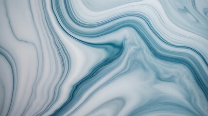 Obraz premium Abstract flowing lines of blue and white creating a marbled texture background