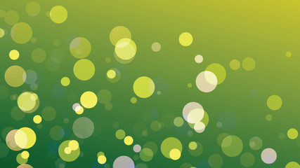 Vibrant bokeh circles background with colorful light effects