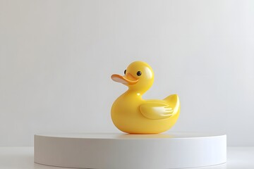 Yellow Rubber Duck: Minimalist Product Photography