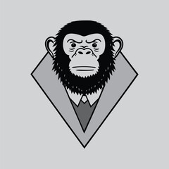 Orangutan Victory Pose Clipart