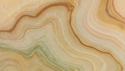 Abstract natural stone texture with flowing bands of cream brown and green