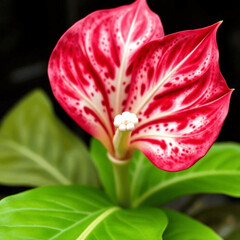 beautiful red flowers are blooming