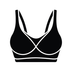 sports bra vector illustration