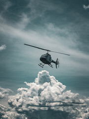 helicopter in flight