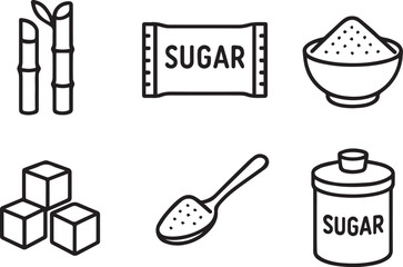 Sugar Editable Stroke Icons	