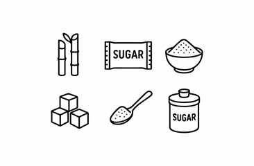 Sugar Editable Stroke Icons	