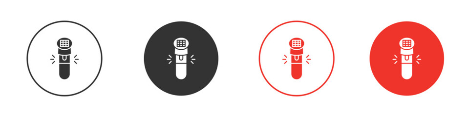 Solar Garden Light lamp icon pictogram in solid version.