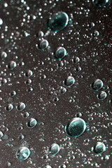 Absract Oil Bubble on a Clear Background