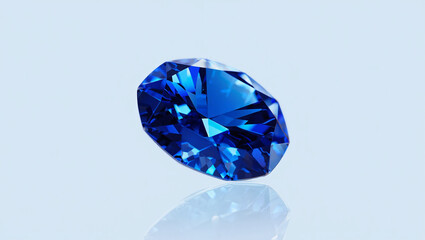 Fototapeta premium A Blue Sapphire Gems