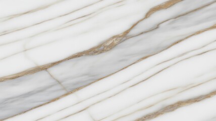 Elegant white marble surface with delicate golden veins and subtle grey veining