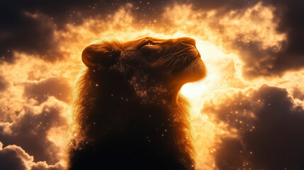 lion amazing background hd wallpaper with dramatic lighting