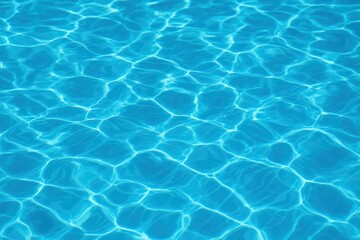 Obraz premium Clear Blue Pool Water with Sunlight Reflections