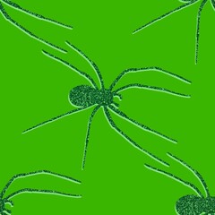 Cartoon monsters seamless Halloween spider pattern for wallpaper and fabrics and textiles and packaging and linens