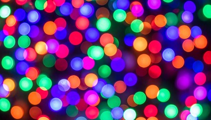 Abstract colorful bokeh lights