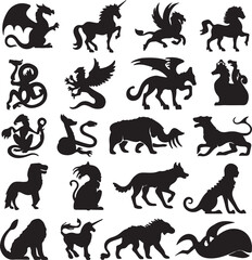 Mythical Creatures Fantasy Animals Collection dragon unicorn