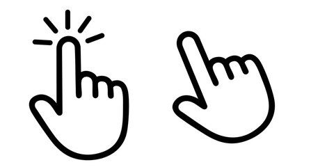 Click and Point Hand Cursor