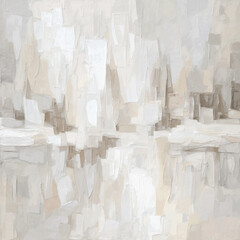 An abstract composition of white shades and textures with subtle nuances