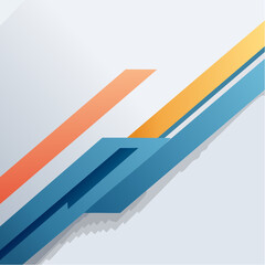 red and blue arrows