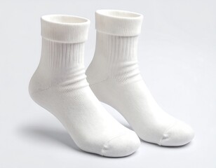 Pair of white ankle socks