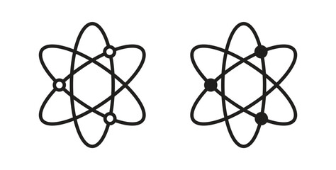 Physics icon. Vector illustration, flat and stroke © Power