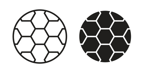 Obraz premium Football icon. Vector illustration, flat and stroke