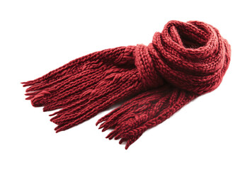 Wool Scarf for Warmth and Style - Isolated on White Background
