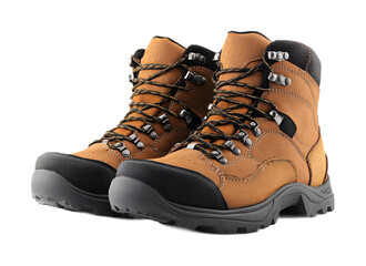 Work Boots for Durability and Comfort - Isolated on White Background