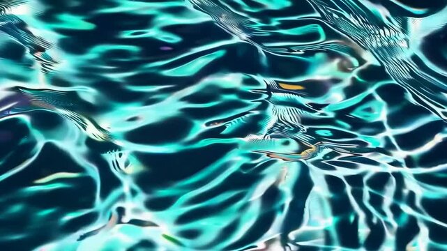 Mesmerizing ripple patterns evolving in vibrant oceanic waves