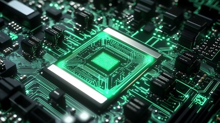 electronic circuit board with processor