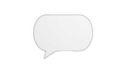 Fototapeta premium Chat Bubble Isolated Transparent Background PNG